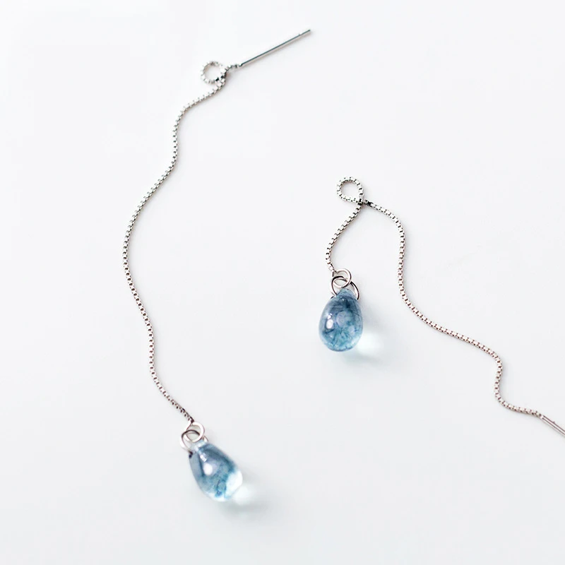 MloveAcc 100% 925 Solid Real Sterling Silver Earrings Blue Water Drop Linked Drop Earrings Teen Girls Friends Gift
MloveAcc 100% 925 Solid Real Sterling Silver Earrings Blue Water Drop Linked Drop Earrings Teen Girls Friends Gift
