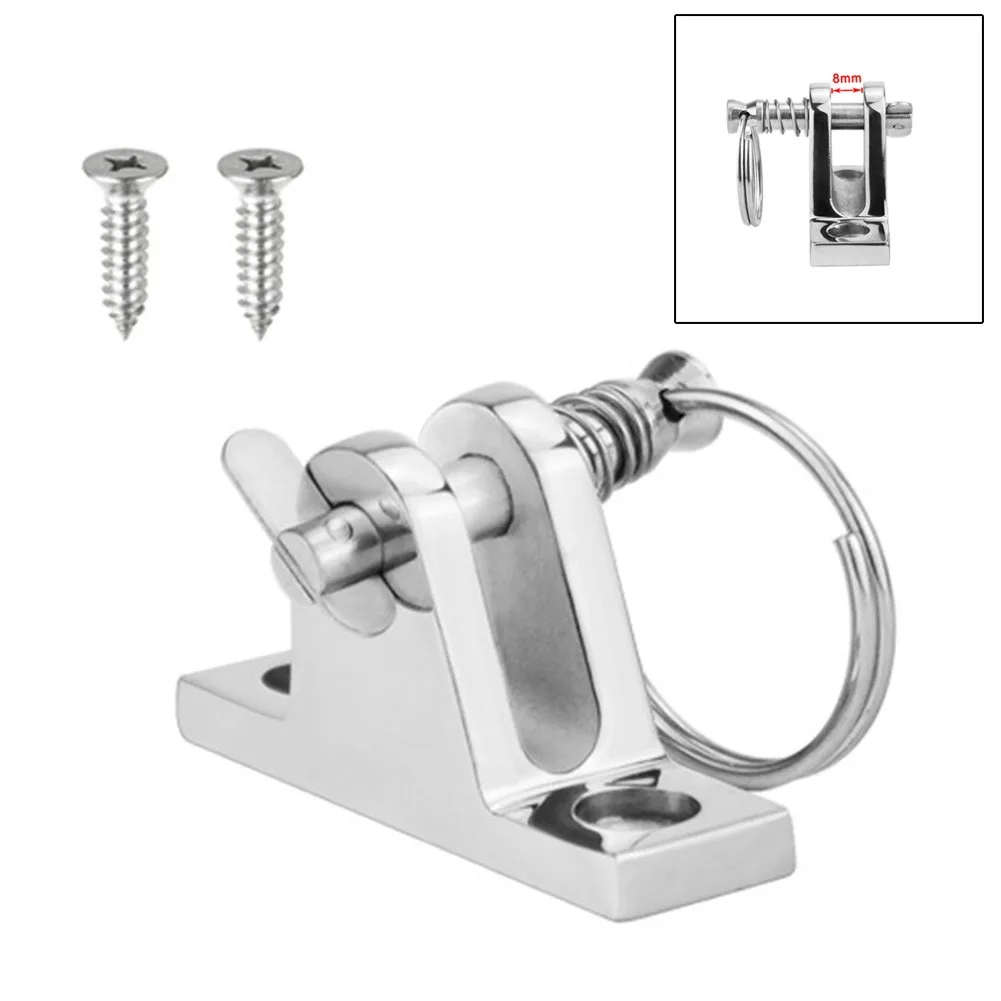 2PC 90 Degree 316 Stainless Steel Boat Bimini Top Awning Accessories Deck Hinge With Quick Release Pin Marine Kayak Fitting
2PC 90 Degree 316 Stainless Steel Boat Bimini Top Awning Accessories Deck Hinge With Quick Release Pin Marine Kayak Fitting