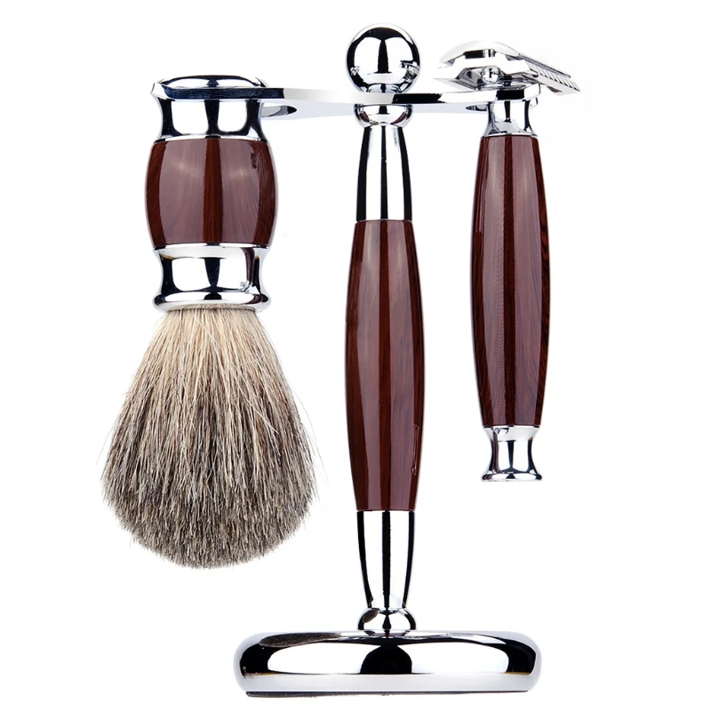 3 In 1 Men Luxury Manual Shaving Kit Beard Cleaning Brush Metal Shaver Razor Stand Holder Hair Trimmer Grooming Tool Set
3 In 1 Men Luxury Manual Shaving Kit Beard Cleaning Brush Metal Shaver Razor Stand Holder Hair Trimmer Grooming Tool Set