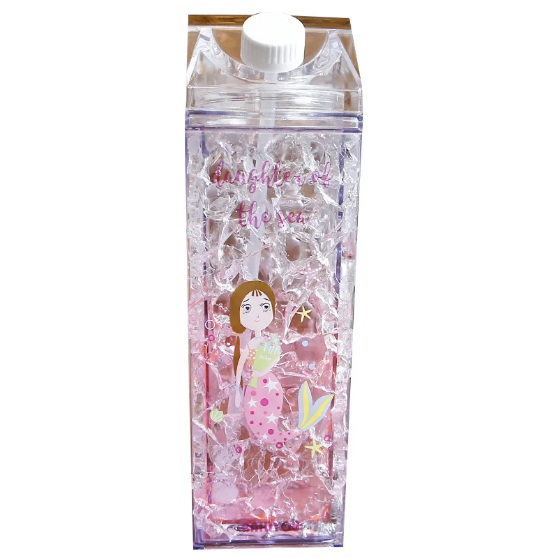 Summer Cold Drink Ice Cup 550ml Square Water Bottle Cute Water Cup Milk Carton Water Bottle Simple Portable Juicing Bottles
Summer Cold Drink Ice Cup 550ml Square Water Bottle Cute Water Cup Milk Carton Water Bottle Simple Portable Juicing Bottles