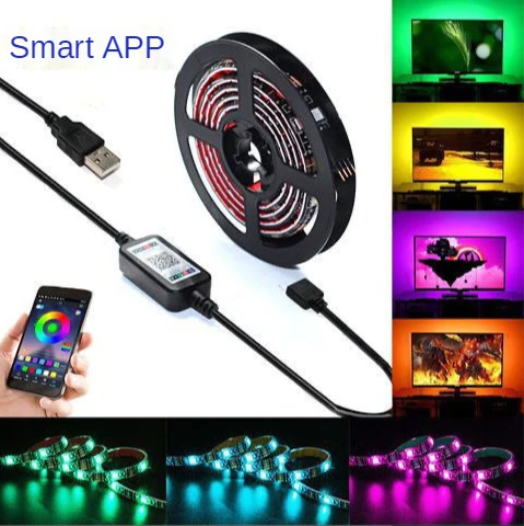 21LED Lights StripS USB Infrared Control RGB SMD2835 DC5V 1M 2M 3M 4M 5M Flexible waterproof Lamp Background Lighting luces LED
21LED Lights StripS USB Infrared Control RGB SMD2835 DC5V 1M 2M 3M 4M 5M Flexible waterproof Lamp Background Lighting luces LED