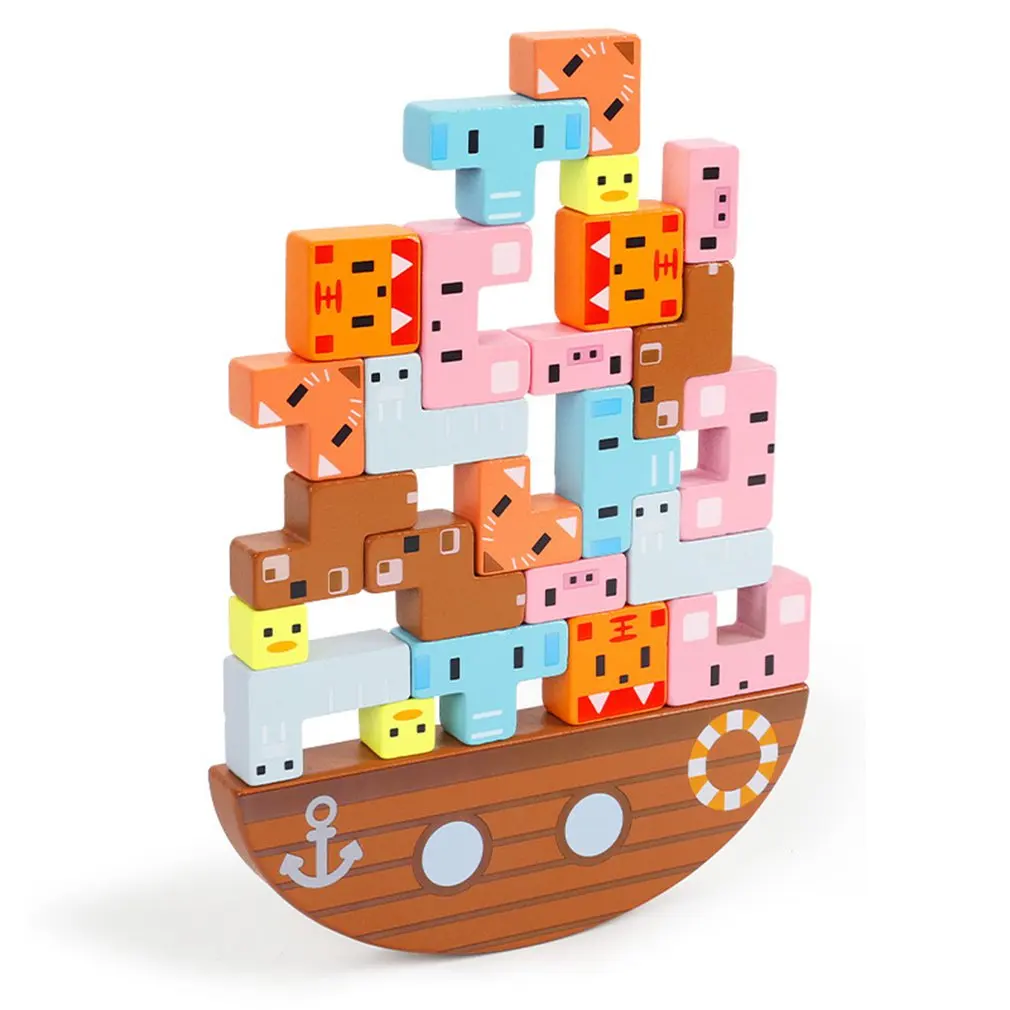 24Pcs/Set Montessori Wooden Animal Balance Boat Toys Educational Stacking High Building Block Toy Gifts Kids Gift
24Pcs/Set Montessori Wooden Animal Balance Boat Toys Educational Stacking High Building Block Toy Gifts Kids Gift