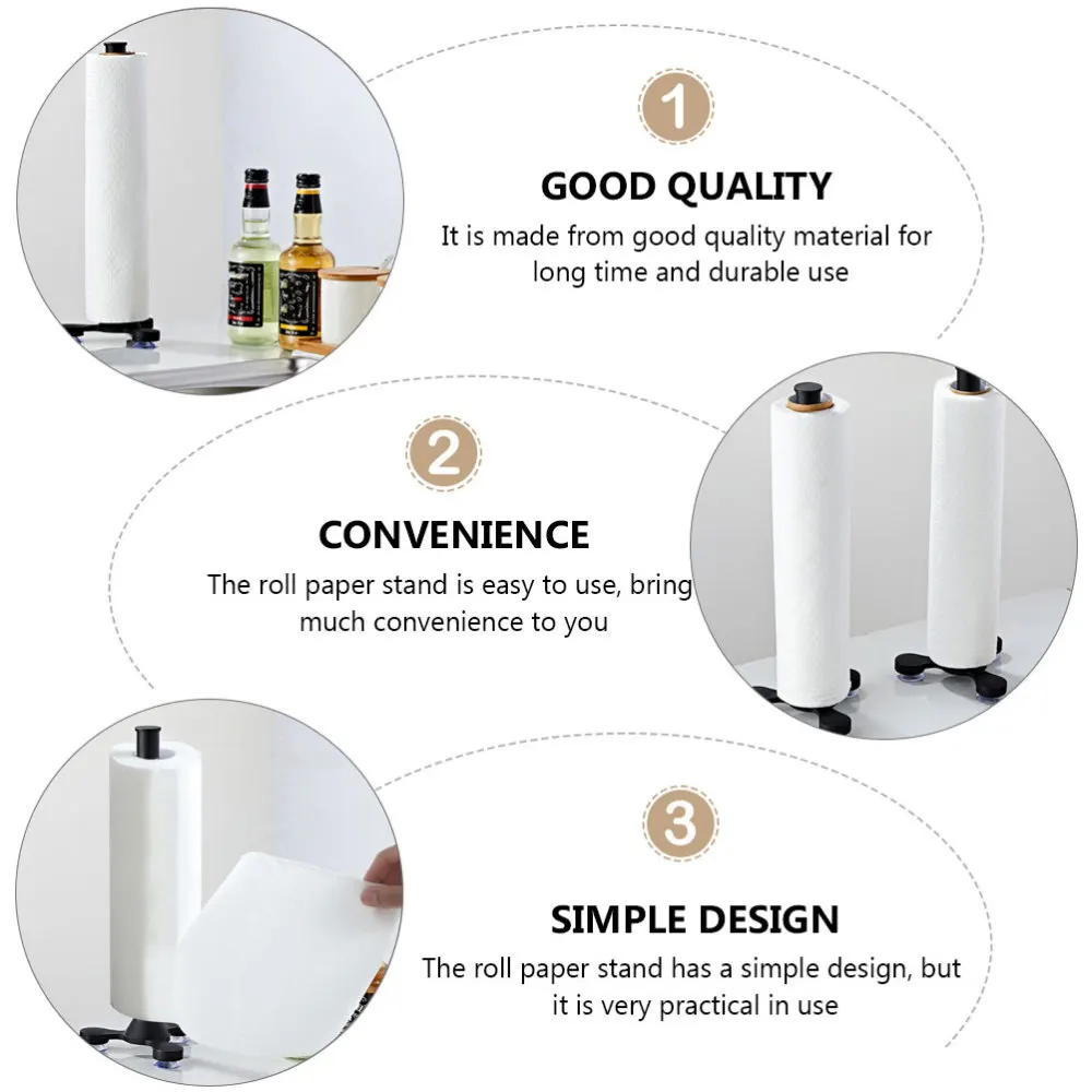 1Pc Creative Roll Paper Organizer Sucker Napkin Rack Home Paper Towel Rack Black
1Pc Creative Roll Paper Organizer Sucker Napkin Rack Home Paper Towel Rack Black