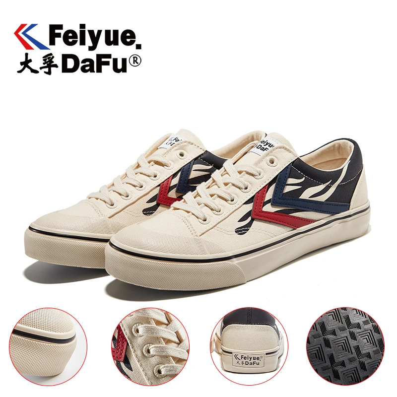 Повседневная парусиновая обувь DafuFeiyue 2200 низкие туфли на плоской подошве модная