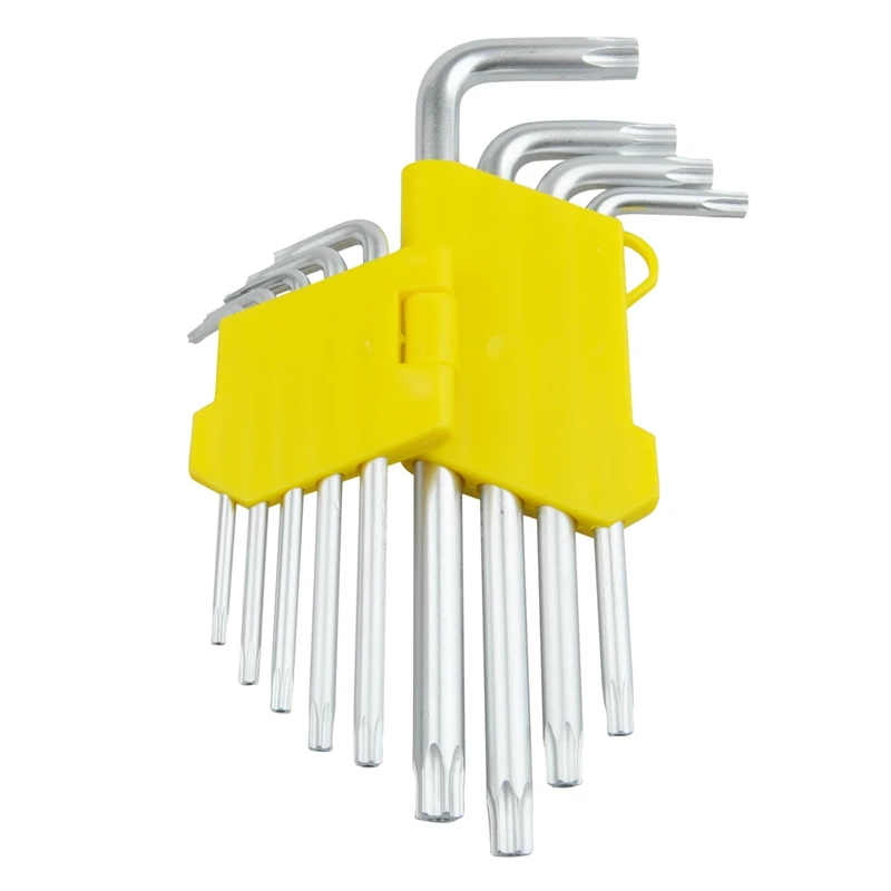 GTBL 9 Pieces L Shaft T10 T15 T20 T25 T27 T30 T40 T45 T50 Security Torx Screwdriver
GTBL 9 Pieces L Shaft T10 T15 T20 T25 T27 T30 T40 T45 T50 Security Torx Screwdriver