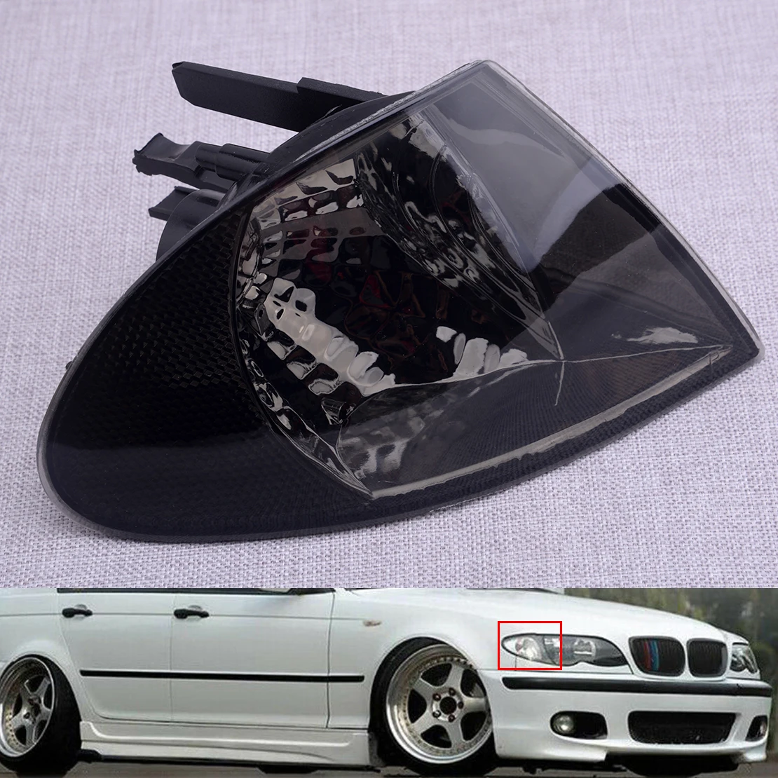 63136902766 Car Front Right Turn Signal Indicator Corner Light Housing Without Bulb Fit For BMW 3 Series E46 Sedan 
63136902766 Car Front Right Turn Signal Indicator Corner Light Housing Without Bulb Fit For BMW 3 Series E46 Sedan