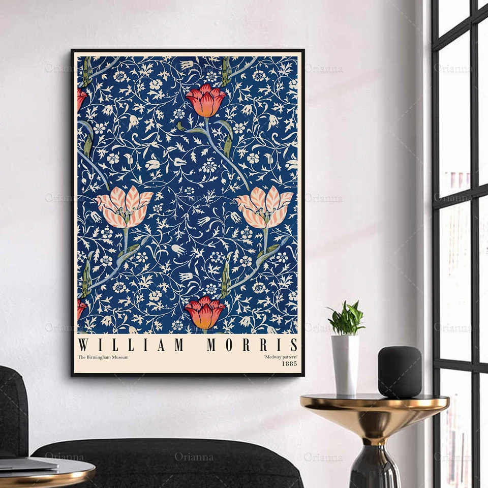 William Morris Exhibition Poster, Victoria And Albert Museum, Medway Pattern, Flower Poster Gift Idea Wall Art Canvas Painting
William Morris Exhibition Poster, Victoria And Albert Museum, Medway Pattern, Flower Poster Gift Idea Wall Art Canvas Painting