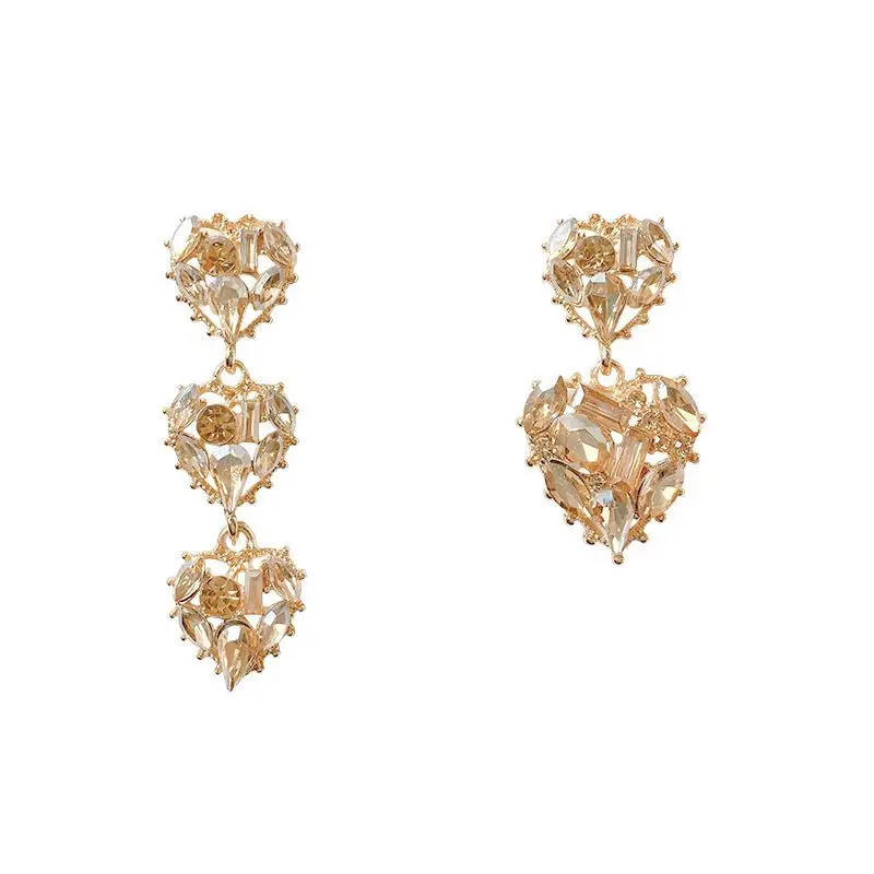 Luxury Baroque Full Crystal Heart Long Drop Earrings Pendientes Mujer Moda Elegant Colorful Clip On Earring Party Jewelry
Luxury Baroque Full Crystal Heart Long Drop Earrings Pendientes Mujer Moda Elegant Colorful Clip On Earring Party Jewelry