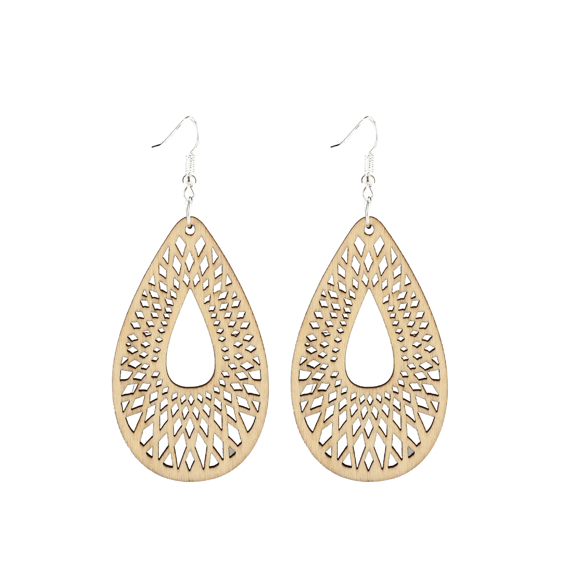 Fashion Minimalism Wooden Cutout Teardrop Dangle Drop Earring for Women Designer Inspired Wood Jewelry Accessory Wholesale
Fashion Minimalism Wooden Cutout Teardrop Dangle Drop Earring for Women Designer Inspired Wood Jewelry Accessory Wholesale