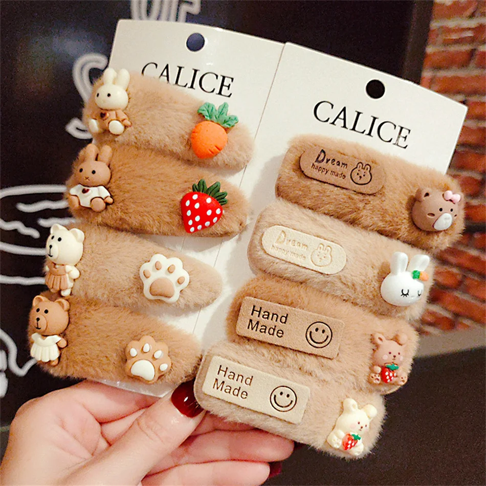 1Pcs Cartoon Snap Fuzzy Hair Clips Cute Plush Pins BB Hairpins Color Metal Barrettes for Girls Women Girls Styling Accessorie
1Pcs Cartoon Snap Fuzzy Hair Clips Cute Plush Pins BB Hairpins Color Metal Barrettes for Girls Women Girls Styling Accessorie