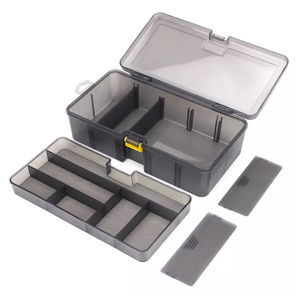 1Pc Waterproof Plastic Double Layer Fishing Tackle Lures Hook Bait Box Storage Case Fishing Tool Accessories
1Pc Waterproof Plastic Double Layer Fishing Tackle Lures Hook Bait Box Storage Case Fishing Tool Accessories