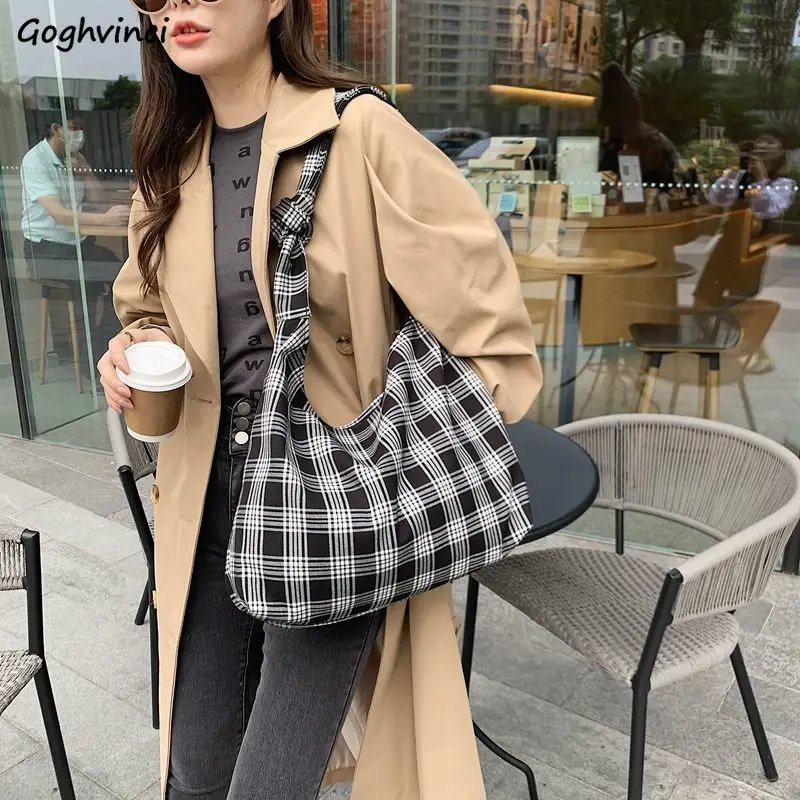 Shoulder Bags Women Plaid Nylon Bag Elegant OL Daily Vintage Designer Large Capacity Students Satchel All-match Handbags Femme
Shoulder Bags Women Plaid Nylon Bag Elegant OL Daily Vintage Designer Large Capacity Students Satchel All-match Handbags Femme