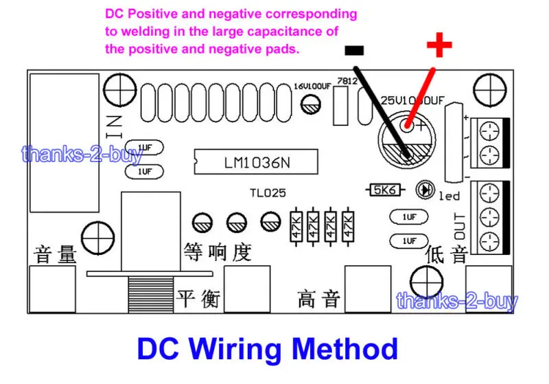 12V LM1036 HIFI Preamp Tone Board Bass Treble Volume Control Pre-amplifier Board
12V LM1036 HIFI Preamp Tone Board Bass Treble Volume Control Pre-amplifier Board