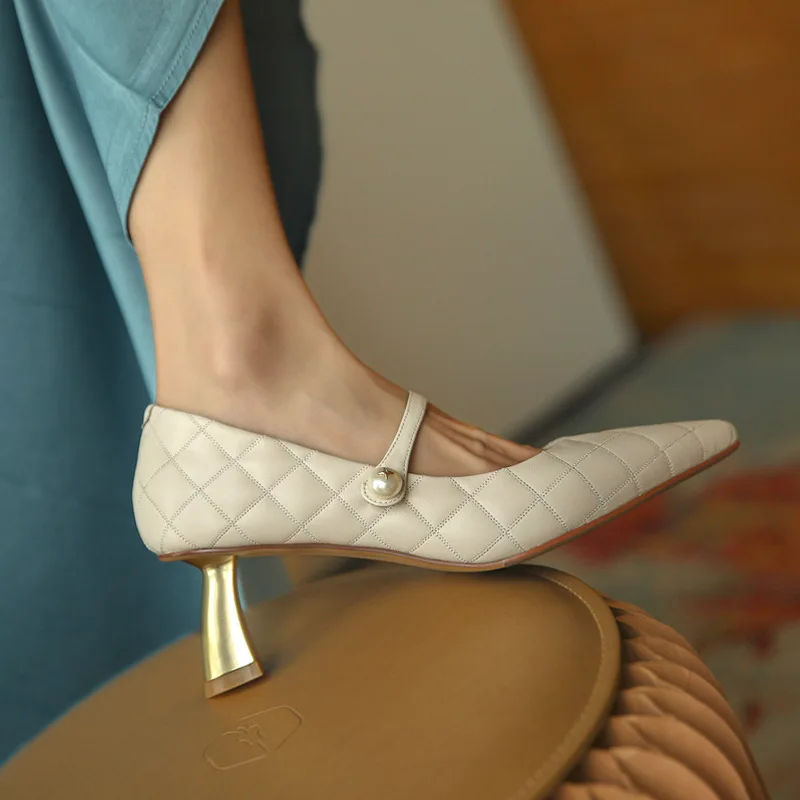 High Heel Mary Janes Shoes Women 2021 Spirng Summer Fashion Pumps Leather Female Office Career Elegant Thin Heels Pumps New
High Heel Mary Janes Shoes Women 2021 Spirng Summer Fashion Pumps Leather Female Office Career Elegant Thin Heels Pumps New