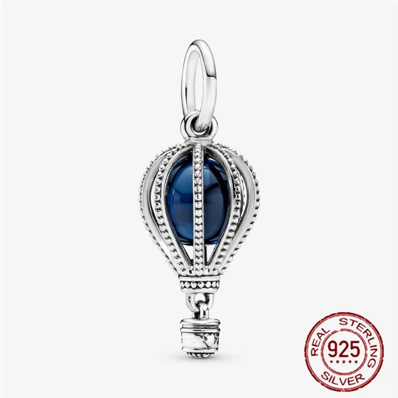 925 Sterling Silver MagicBlue Hot air Balloon Pendant Beads Sparkling Charms fit Original pandora Bracelets Women DIY Jewelry
925 Sterling Silver MagicBlue Hot air Balloon Pendant Beads Sparkling Charms fit Original pandora Bracelets Women DIY Jewelry