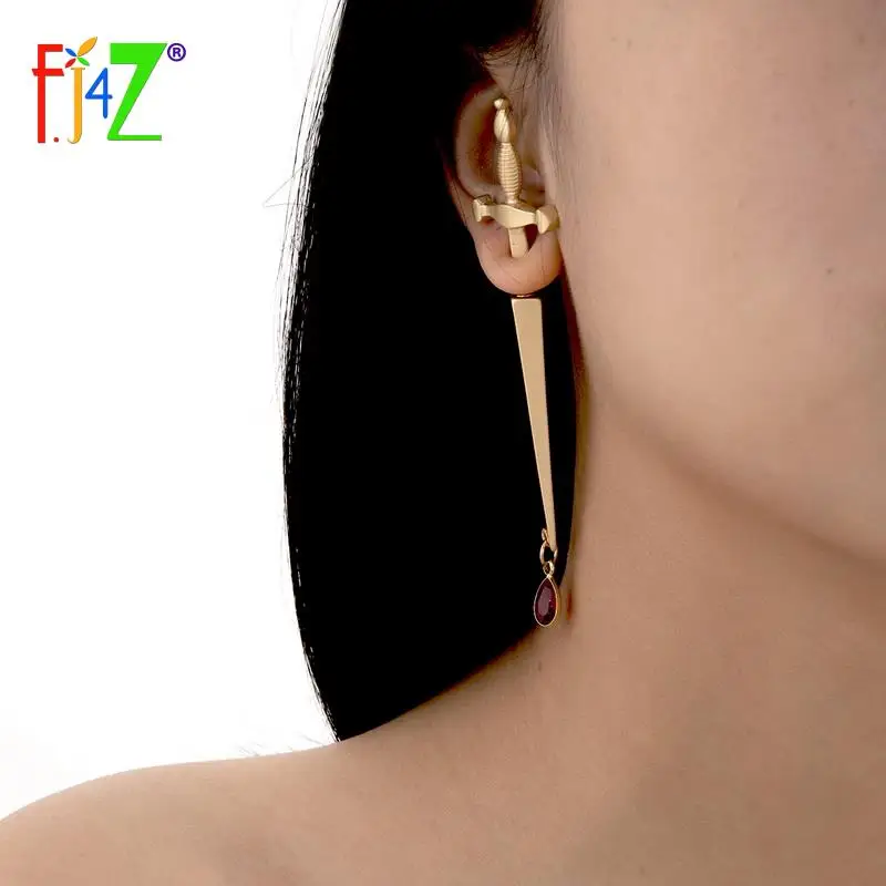 F.J4Z 1PC Piercing Earrings for Women Punk Goth Trend Sword Earring Lady Gifts Jewelry бижутерия для женщин 2021 серьги
F.J4Z 1PC Piercing Earrings for Women Punk Goth Trend Sword Earring Lady Gifts Jewelry бижутерия для женщин 2021 серьги
