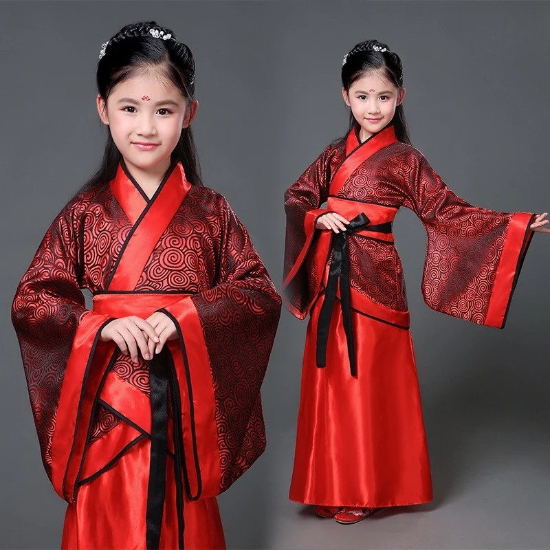 

Chinese Dames Kleding Vintage Clothing for Girls Karneval New Year Hanfu Dress Kid Adult Women Dancer Costume