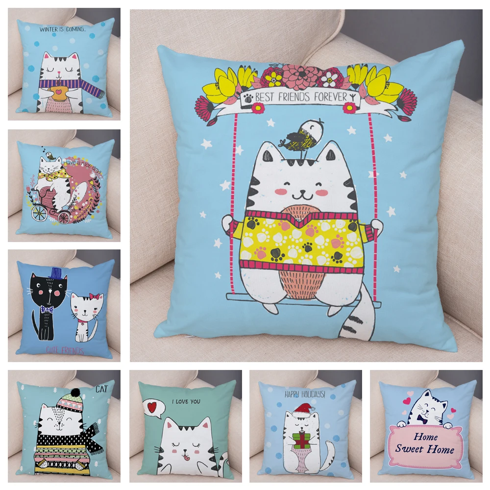 Colorful Pet Cat Cushion Cover Pillowcase Decor Cute Cartoon Animal for Sofa Car Plush Printing Cojines Pillow Case Pillows Case
Colorful Pet Cat Cushion Cover Pillowcase Decor Cute Cartoon Animal for Sofa Car Plush Printing Cojines Pillow Case Pillows Case