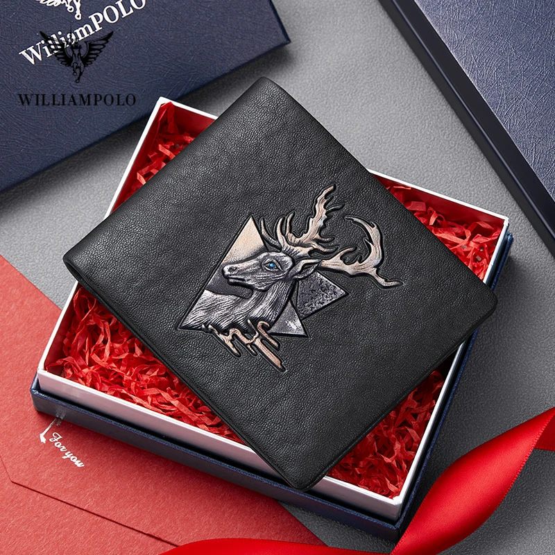 WILLIAMPOLO Men's Wallets Thin Male Wallet Card Holder Luxury Cowskin Soft Mini Purses New Design Fashion Men Short Slim Wallet
WILLIAMPOLO Men's Wallets Thin Male Wallet Card Holder Luxury Cowskin Soft Mini Purses New Design Fashion Men Short Slim Wallet