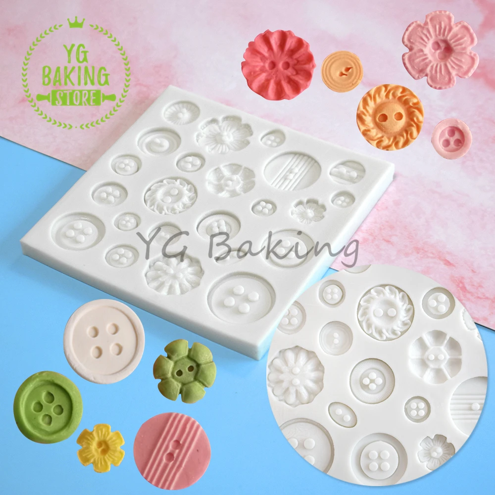 Dorica Buttons & Flower Fondant Silicone Cake Mold Chocolate Mousse Candy Cupcake Mould Kitchen Accessories Baking Tool
Dorica Buttons & Flower Fondant Silicone Cake Mold Chocolate Mousse Candy Cupcake Mould Kitchen Accessories Baking Tool