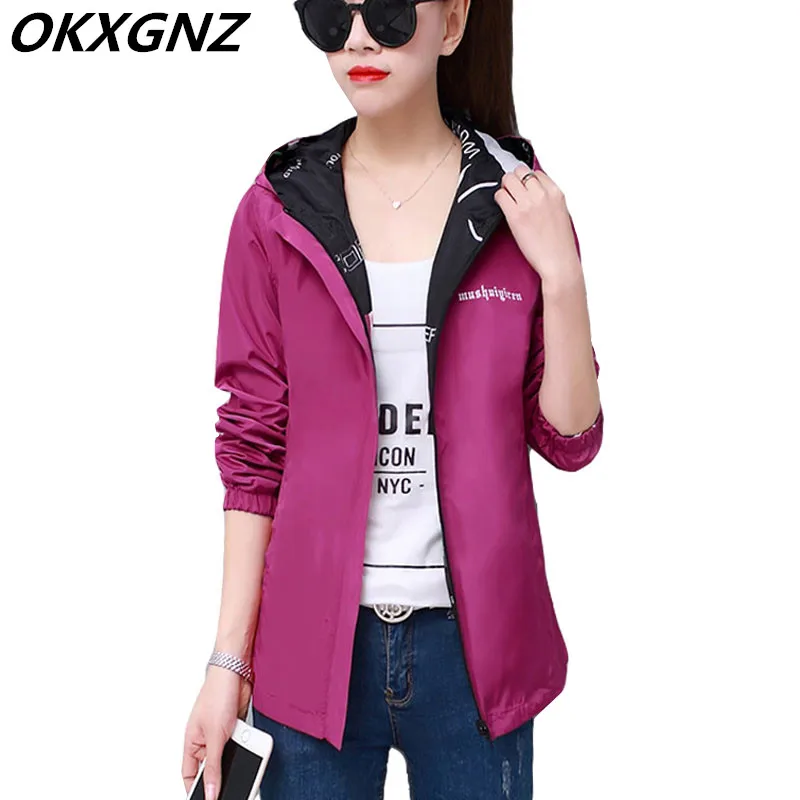 2020 Spring Autumn Fashion Women Jacket Coat Pocket Zipper Hooded Two Side Wear Outwear Casual Loose Overcoat Tops Plus Size 4XL
2020 Spring Autumn Fashion Women Jacket Coat Pocket Zipper Hooded Two Side Wear Outwear Casual Loose Overcoat Tops Plus Size 4XL