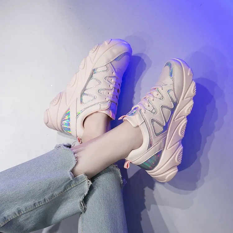 Women's leisure running shoes net top fitness board shoes flat soles 35-40
Women's leisure running shoes net top fitness board shoes flat soles 35-40