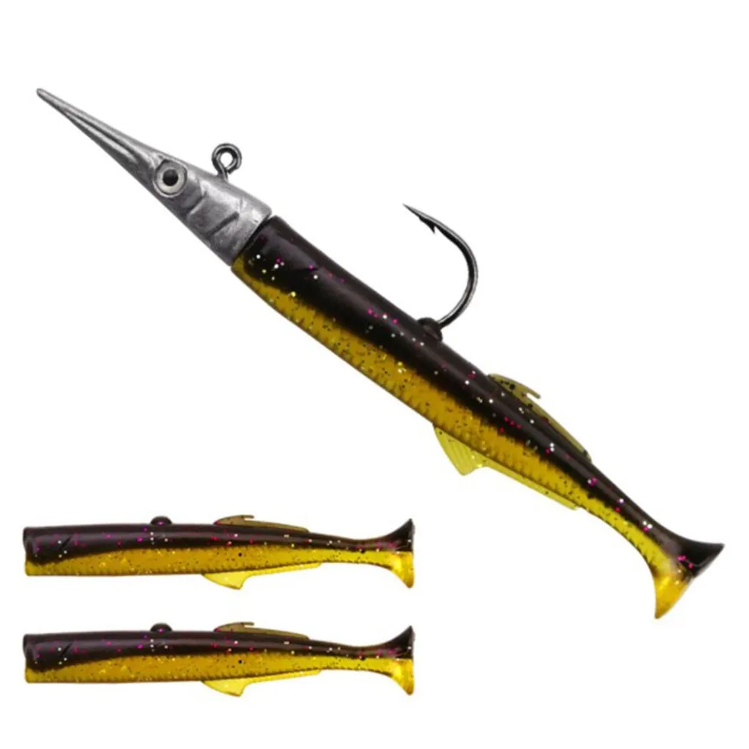 T-Needler Sinking Fishing Lures Lead Jig Head +Soft Lure T-Tail Swimbait Fish-shaped Lead-head Soft Fish Bionic Bait Lead Hook
T-Needler Sinking Fishing Lures Lead Jig Head +Soft Lure T-Tail Swimbait Fish-shaped Lead-head Soft Fish Bionic Bait Lead Hook