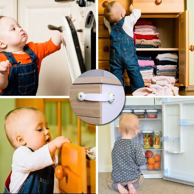 J60B 6 Pcs Child Safety Cupboard Locks - Strong Adhesive Locks for Kitchen Cupboards Drawer Closet Refrigerator Trash Easy In
J60B 6 Pcs Child Safety Cupboard Locks - Strong Adhesive Locks for Kitchen Cupboards Drawer Closet Refrigerator Trash Easy In