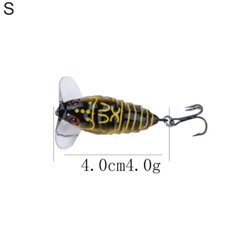Artificial Plastic Cicada Fishing Topwater Lure Floating Insect Bait with Hook Fishing Lures
Artificial Plastic Cicada Fishing Topwater Lure Floating Insect Bait with Hook Fishing Lures