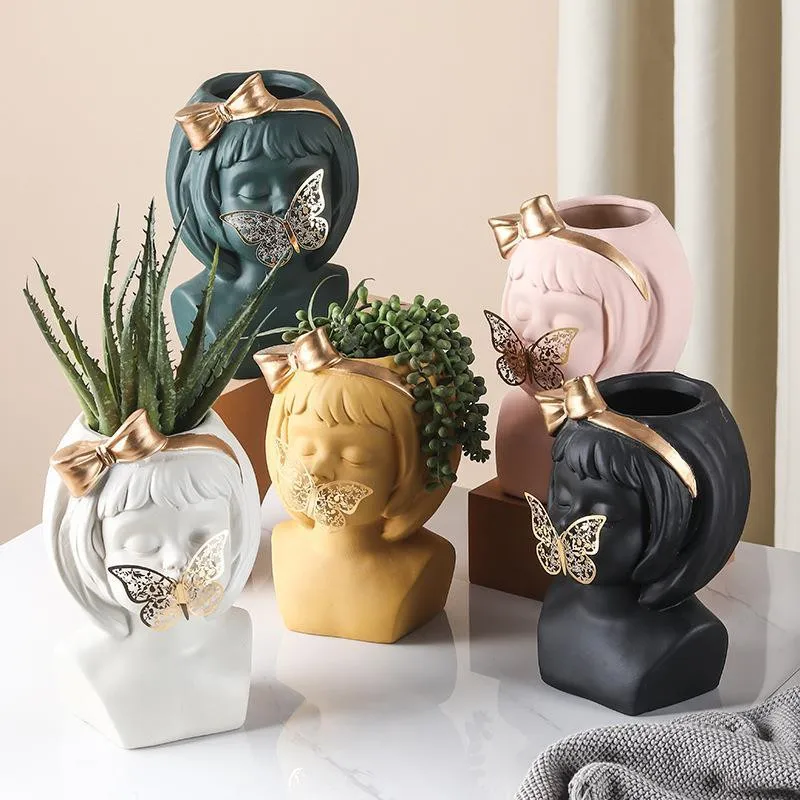 Бабочка Скульптура девушки цветочный горшок с милой пандой home decor Керамика цветочный горшок сочные Maceta casa гостиная украшение головы ваза
Бабочка Скульптура девушки цветочный горшок с милой пандой home decor Керамика цветочный горшок сочные Maceta casa гостиная украшение головы ваза