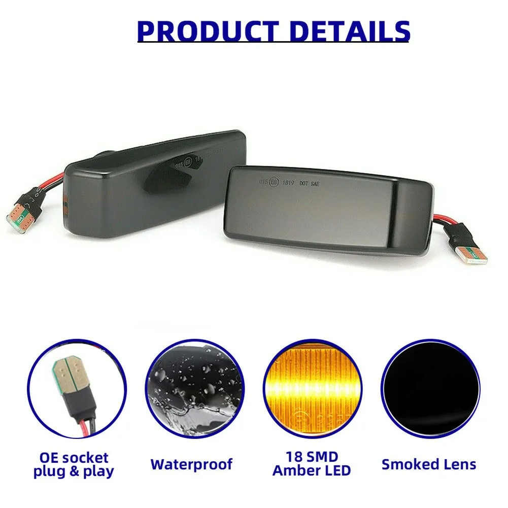 12V Car Side Marker Lamp For Benz W201 W202 W124 W140 R129 Dynamic LED Side Marker Blinker Signal Lights
12V Car Side Marker Lamp For Benz W201 W202 W124 W140 R129 Dynamic LED Side Marker Blinker Signal Lights