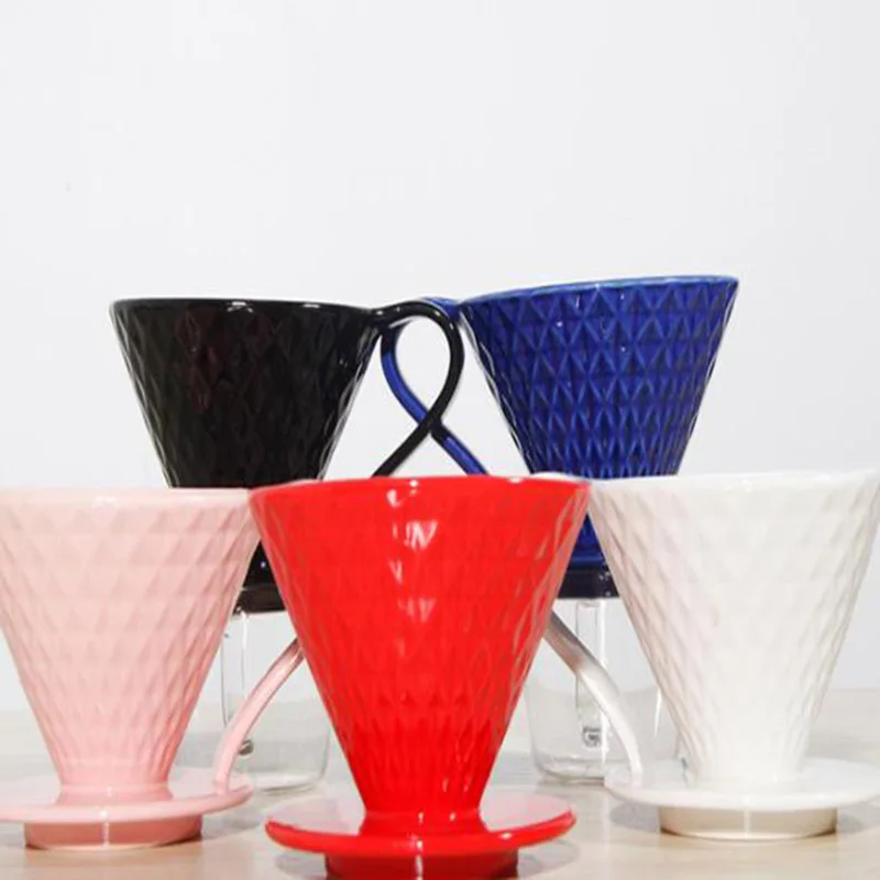 Ceramic coffee filter cup cone filter cup hand punch coffee filter cup single hole threaded filter cup with spoon filter
Ceramic coffee filter cup cone filter cup hand punch coffee filter cup single hole threaded filter cup with spoon filter