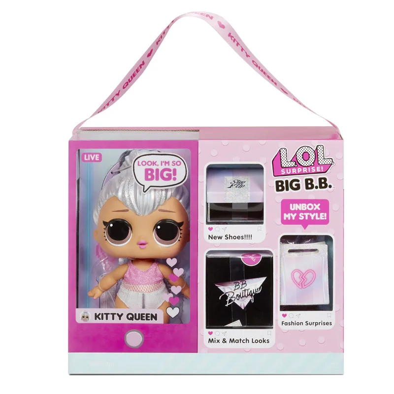 LOL Surprise Big B.B. (Big Baby) Kitty Queen 12" Large Doll, Unbox Fashions, Shoes, Accessories, Includes Playset Desk, Chair a
LOL Surprise Big B.B. (Big Baby) Kitty Queen 12" Large Doll, Unbox Fashions, Shoes, Accessories, Includes Playset Desk, Chair a