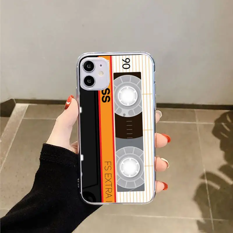 RETRO CASSETTE TAPE vintage Phone Case Transparent for iPhone 6 7 8 11 12 s mini pro X XS XR MAX Plus
RETRO CASSETTE TAPE vintage Phone Case Transparent for iPhone 6 7 8 11 12 s mini pro X XS XR MAX Plus