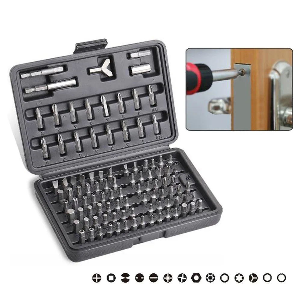 100pcs Screwdriver Bit Set Driver Bit Durable Hex Star High Quality Kit Screw Tool
100pcs Screwdriver Bit Set Driver Bit Durable Hex Star High Quality Kit Screw Tool