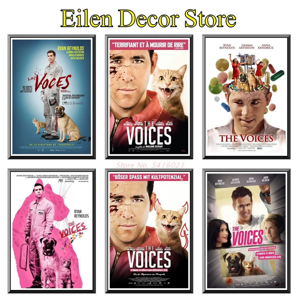 The Voices Movie Poster Posters & Prints Vintage Style Wall Poster Art Print Decorative Painting For Home & Living 42X30cm
The Voices Movie Poster Posters & Prints Vintage Style Wall Poster Art Print Decorative Painting For Home & Living 42X30cm