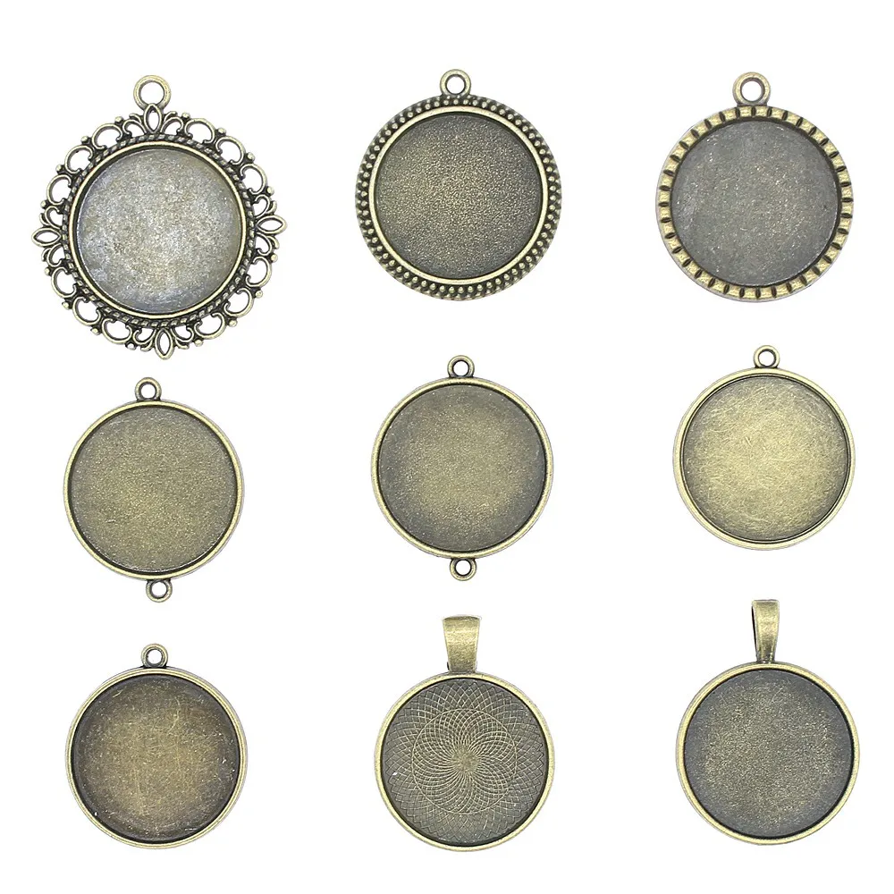 3pcs Fit 30mm Round Glass Cabochon Base Setting Pendant Tray For Jewelry DIY Making Antique Bronze Color FM1036
3pcs Fit 30mm Round Glass Cabochon Base Setting Pendant Tray For Jewelry DIY Making Antique Bronze Color FM1036