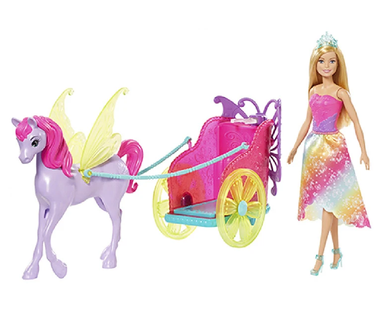 Original Barbie Princess Barbie Dream Carriage Girl Children's Play House Birthday Gift Toys for Girls Dolls Fantasy Horse Car
Original Barbie Princess Barbie Dream Carriage Girl Children's Play House Birthday Gift Toys for Girls Dolls Fantasy Horse Car