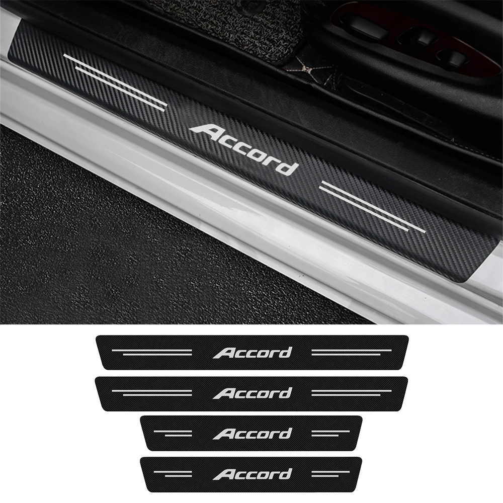 New 4PCS For Honda Accord 7 8 9 10 2003 - 2018 2019 2020 2021 Car Logo Door Threshold Plate Anti-Scratch Carbon Fiber Stickers
New 4PCS For Honda Accord 7 8 9 10 2003 - 2018 2019 2020 2021 Car Logo Door Threshold Plate Anti-Scratch Carbon Fiber Stickers