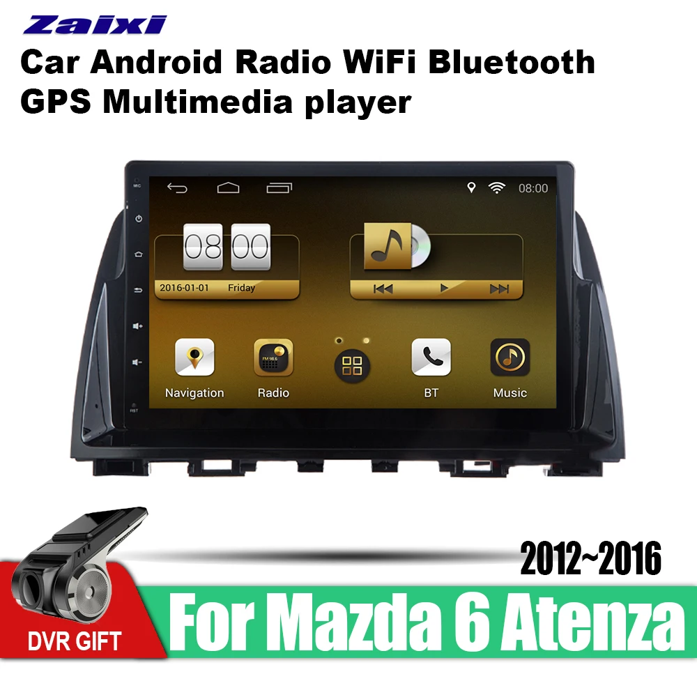 Автомагнитола 2DIN на Android с GPS навигацией для Mazda 6 Atenza 2012 ~ 2016 аксессуары