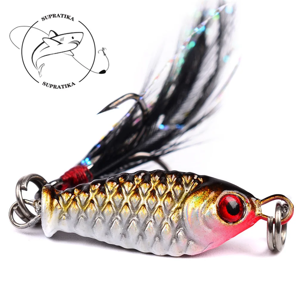 4Pcs/Lot 2.5cm/6.4g Lifelike Lead Head Jig Swimbait Fishing Lure Isca Artificial Hard Baits With Feather Hook Fishing Tackle
4Pcs/Lot 2.5cm/6.4g Lifelike Lead Head Jig Swimbait Fishing Lure Isca Artificial Hard Baits With Feather Hook Fishing Tackle
