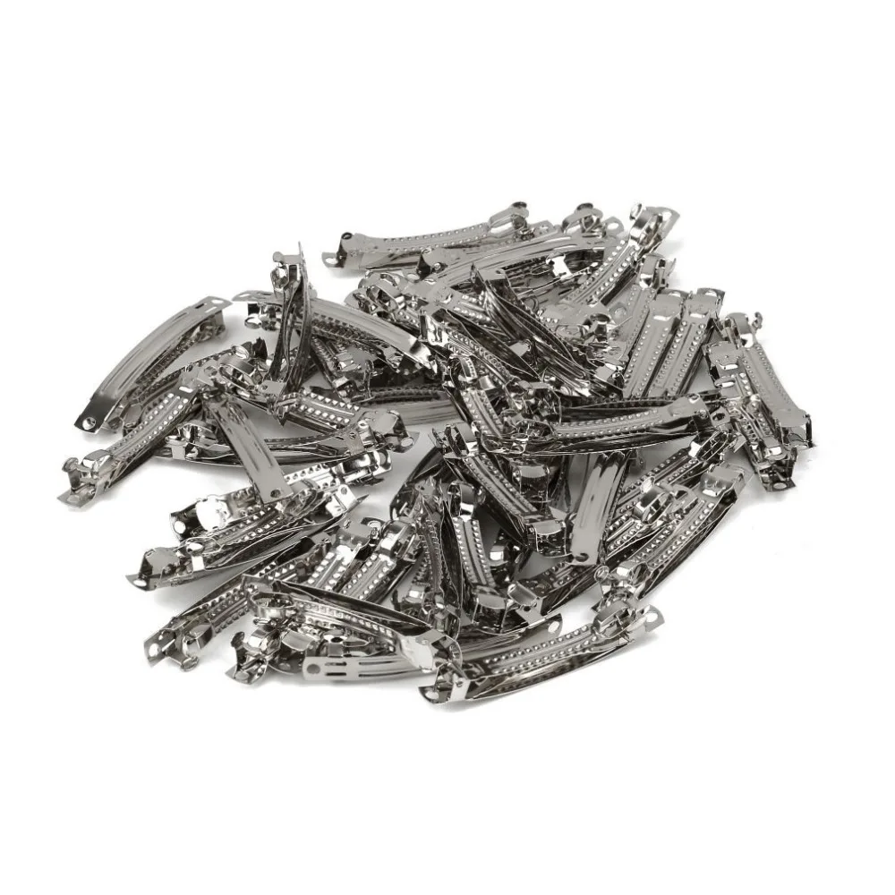 100pc 60mm Metal French Clips Barrettes Hair Bows Make Silver Hair Clip DIY Kids Girl Beauty French Barrettes Hairpins Fashion
100pc 60mm Metal French Clips Barrettes Hair Bows Make Silver Hair Clip DIY Kids Girl Beauty French Barrettes Hairpins Fashion