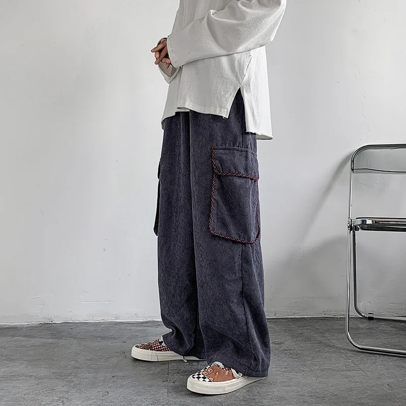Baggy Corduroy Pants Men Fashion Retro Pocket Cargo Pants Men Streetwear Loose Hip-hop Straight Wide-leg Pants Mens Trousers
Baggy Corduroy Pants Men Fashion Retro Pocket Cargo Pants Men Streetwear Loose Hip-hop Straight Wide-leg Pants Mens Trousers