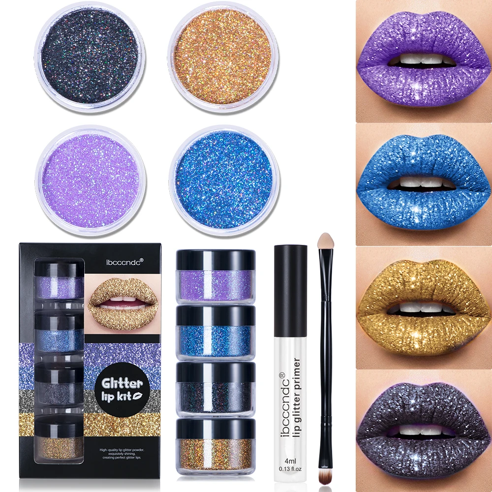 4Color DIY Glitter Lip Gloss Shimmer Lipsticks Shiny DIY Lip Gloss Diamond Waterproof Long Lasting Lipgloss Kit With Lip Primer
4Color DIY Glitter Lip Gloss Shimmer Lipsticks Shiny DIY Lip Gloss Diamond Waterproof Long Lasting Lipgloss Kit With Lip Primer