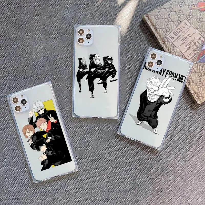 Jujutsu Kaisen Satoru Gojo Phone Case For iPhone 7 8 11 12 X XS XR MINI Pro Max Plus Clear Square Transparent
Jujutsu Kaisen Satoru Gojo Phone Case For iPhone 7 8 11 12 X XS XR MINI Pro Max Plus Clear Square Transparent