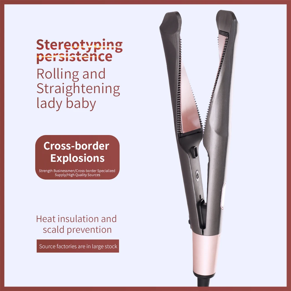 Professional Flat Iron LED Hair Straightener Twisted Plate Ceramic Curling Iron 2 in 1 Hair Straightener + Curler
Professional Flat Iron LED Hair Straightener Twisted Plate Ceramic Curling Iron 2 in 1 Hair Straightener + Curler