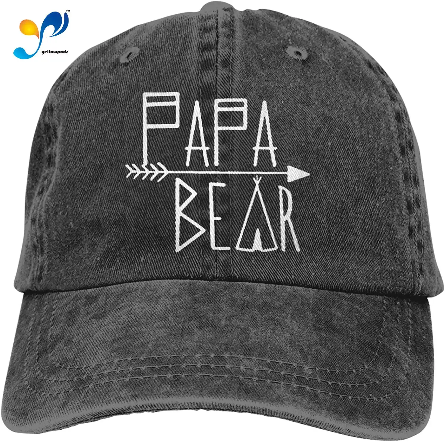 Unisex Adult Vintage Washed Denim Adjustable Baseball Cap Denim Hat,PAPA Bear And Arrow,Black
Unisex Adult Vintage Washed Denim Adjustable Baseball Cap Denim Hat,PAPA Bear And Arrow,Black