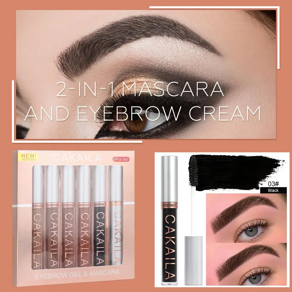 6Pcs/set Eyebrow Cream Tinted Brow Mascara Brush Brows Waterproof Long Lasting Liquid Brows Styling Eyebrow Setting Gel Makeup
6Pcs/set Eyebrow Cream Tinted Brow Mascara Brush Brows Waterproof Long Lasting Liquid Brows Styling Eyebrow Setting Gel Makeup