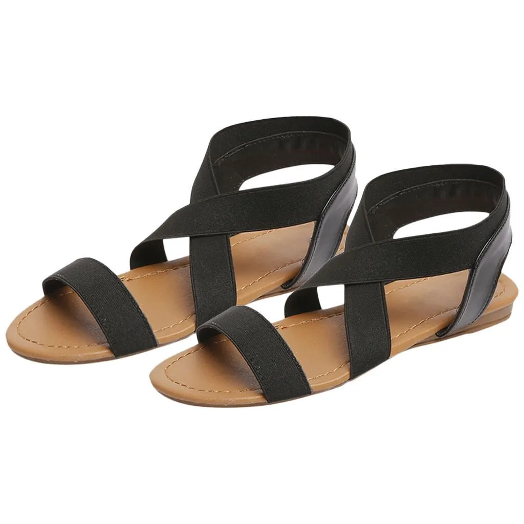 Women Low Heel Anti Skidding Beach Shoes Cross Strap Sandals Peep-toe Sandals
Women Low Heel Anti Skidding Beach Shoes Cross Strap Sandals Peep-toe Sandals