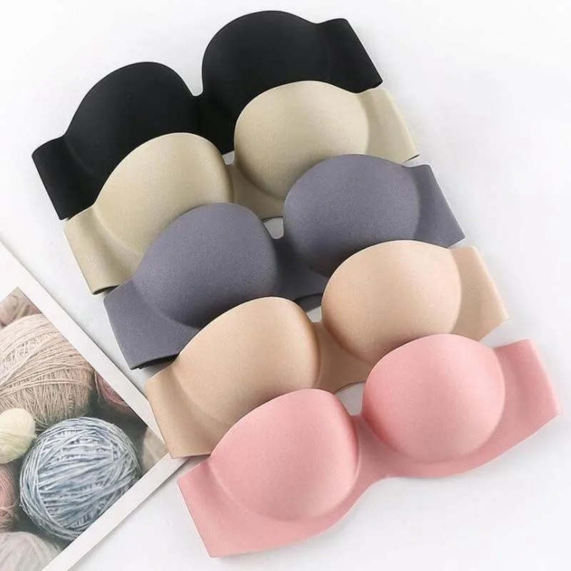 Sexy Gathering Invisible Bras Bralette Underwear Women Push Up Strapless Bra Wedding Brassiere Underwired Back Band 1/2 Cup
Sexy Gathering Invisible Bras Bralette Underwear Women Push Up Strapless Bra Wedding Brassiere Underwired Back Band 1/2 Cup